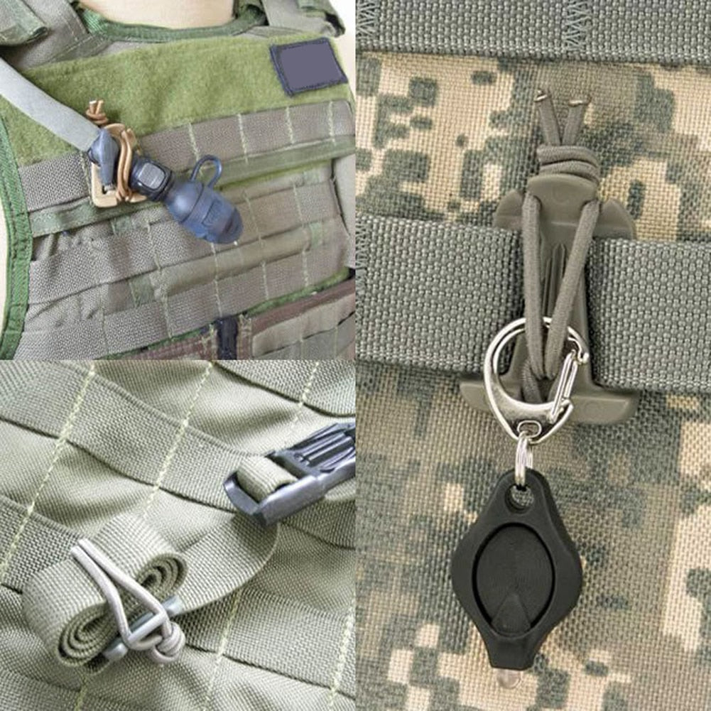 Backpack Buckle Carabiner Clips Nylon Camping EDC Gear Hooks