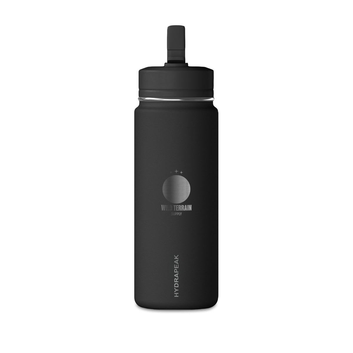 Matte Black 20oz Mini Water Bottle – Insulated Straw Bottle for Everyday Hydration