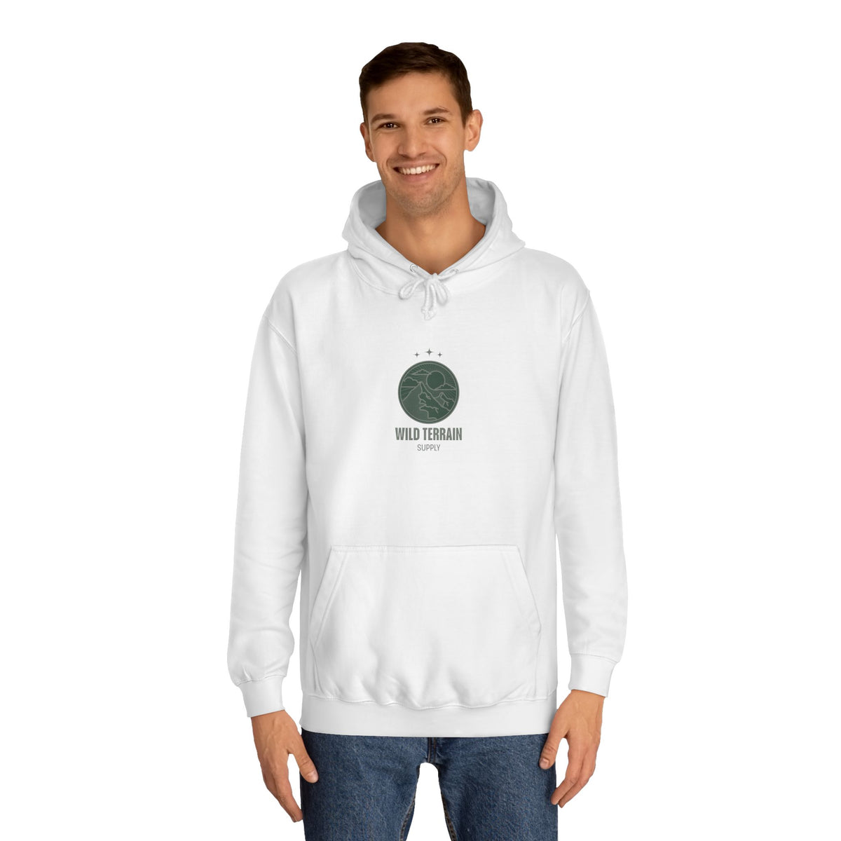 College Hoodie — Retro Campus Seal "United Trojans" Graphic