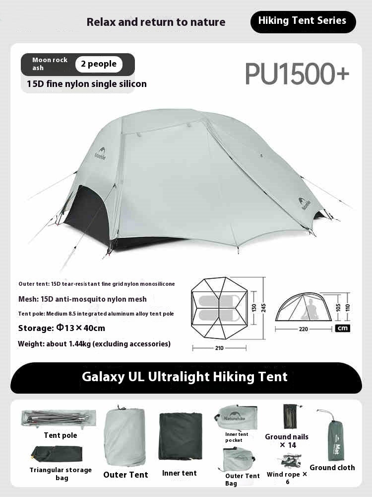Ultralight Double Hiking Climbing Tent Outdoor Camping Waterproof Shelter