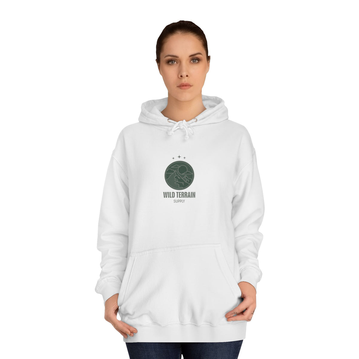 College Hoodie — Retro Campus Seal "United Trojans" Graphic