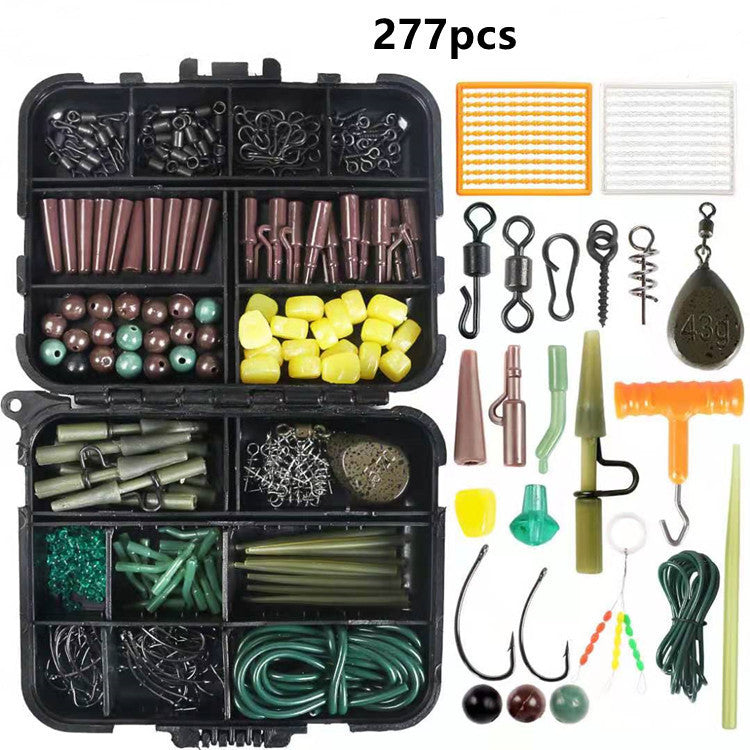 European Style Fishing Gear Set Hooks Swivels Beads Accessories Kit