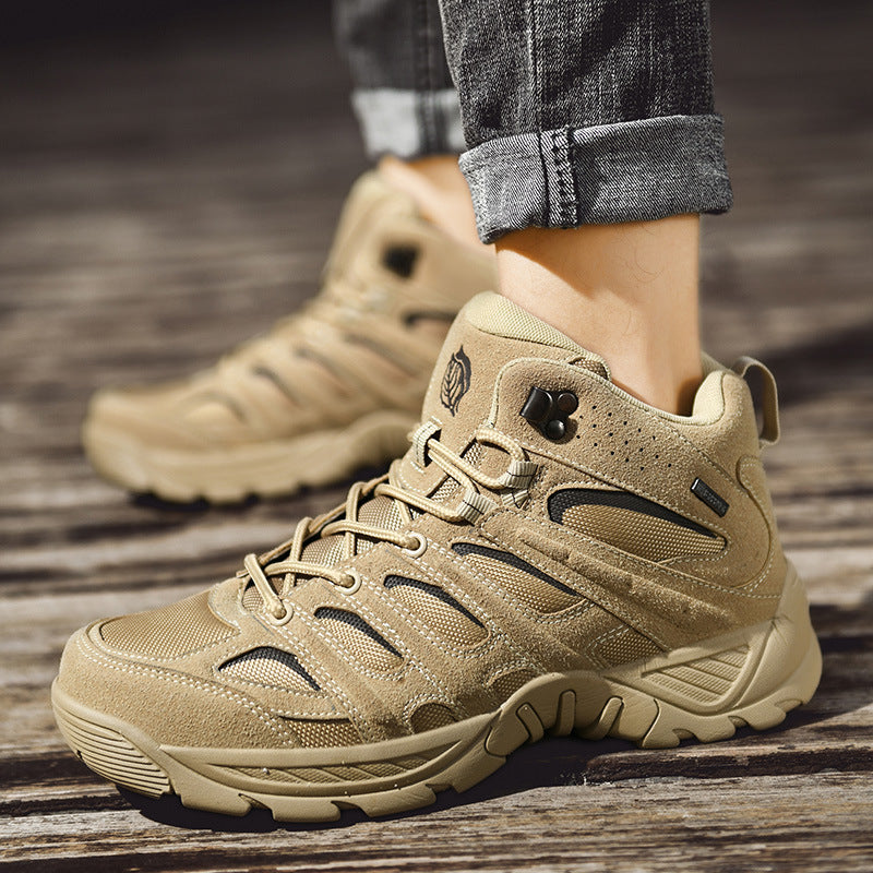 Men’s High-Top Hiking Martin Boots Outdoor Durable Waterproof Trekking Shoes