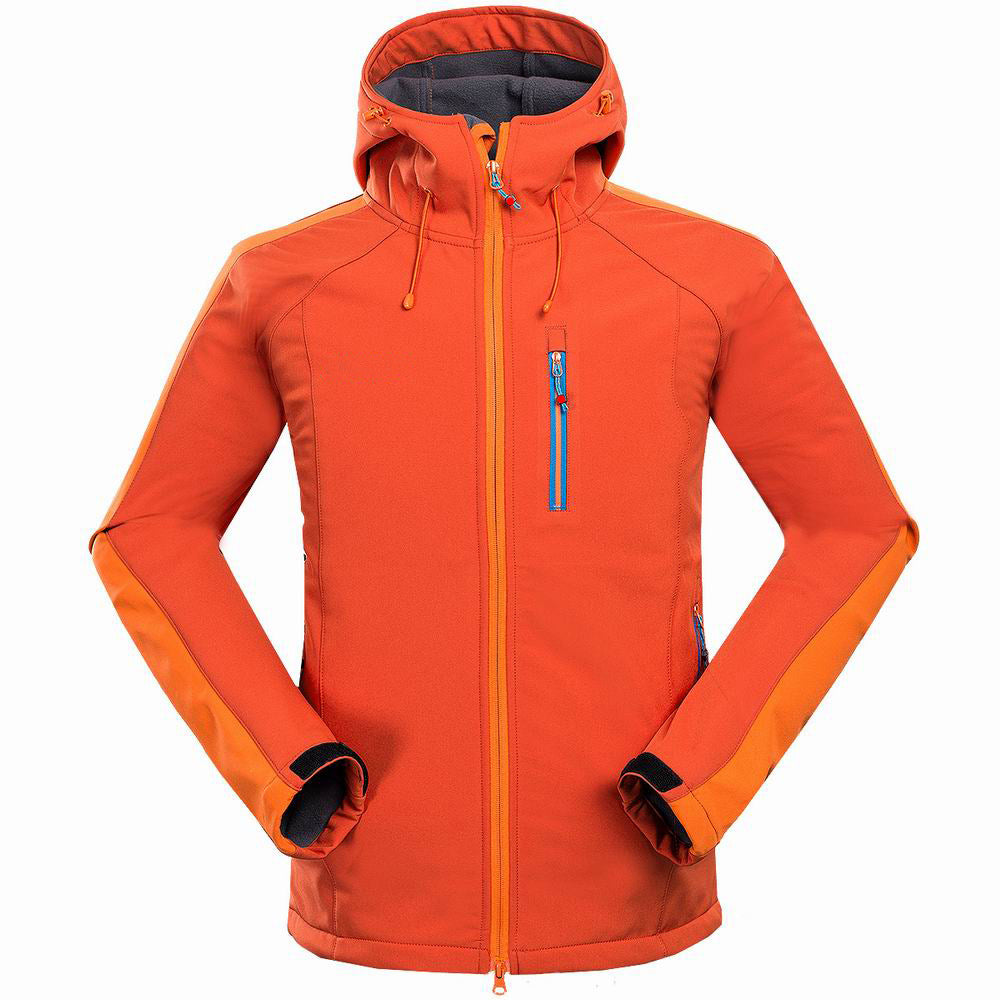 Men Soft Shell Jacket Windproof Outdoor Mountaineering Camping Sports Coat