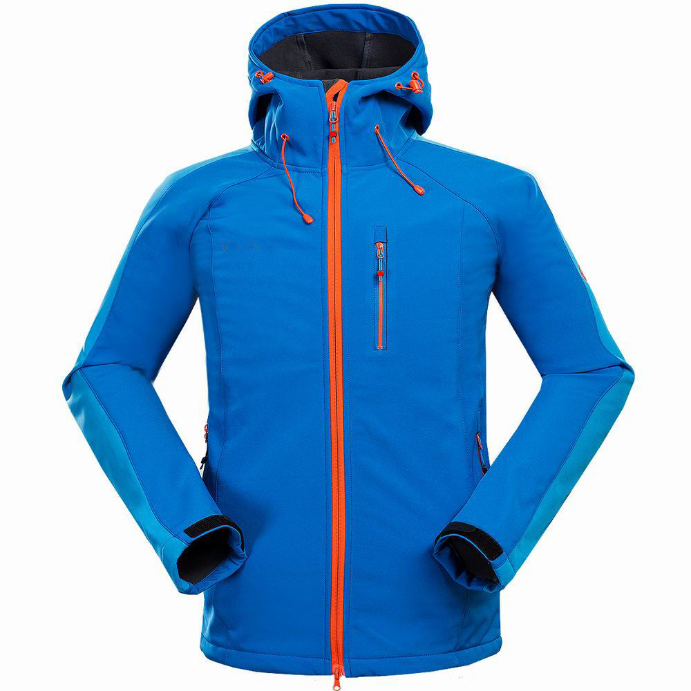 Men Soft Shell Jacket Windproof Outdoor Mountaineering Camping Sports Coat