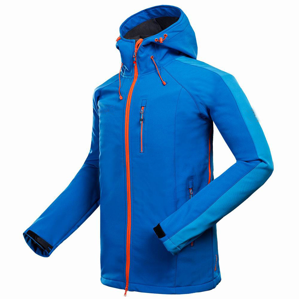 Men Soft Shell Jacket Windproof Outdoor Mountaineering Camping Sports Coat