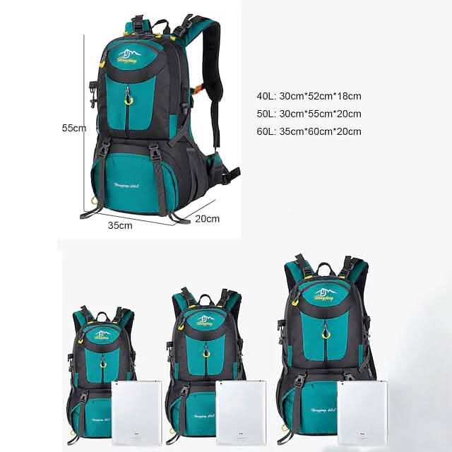 50L Waterproof Hiking Backpack Large Capacity Outdoor Travel Camping Pack