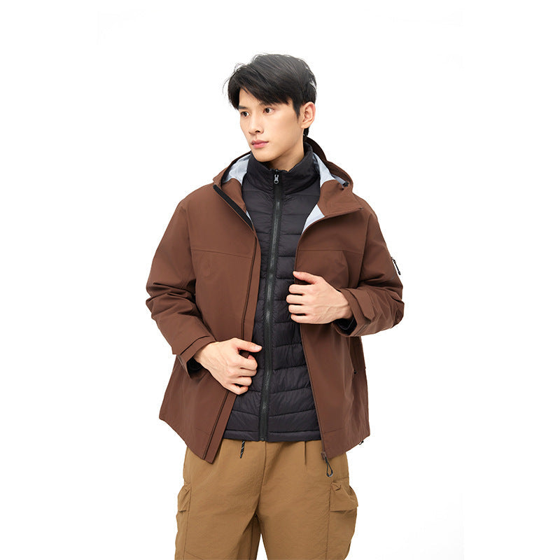 Hard Shell Jacket Windproof Waterproof Outdoor Mountaineering Breathable Hiking Coat