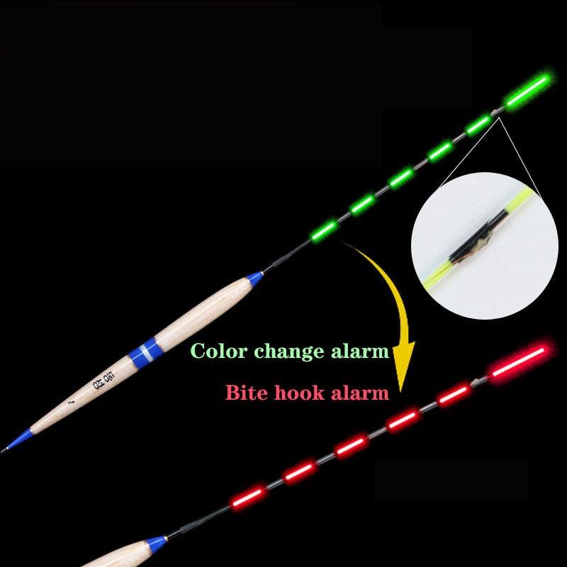 Smart Fishing Float Bite Alarm LED Light Electronic Night Fishing Buoy