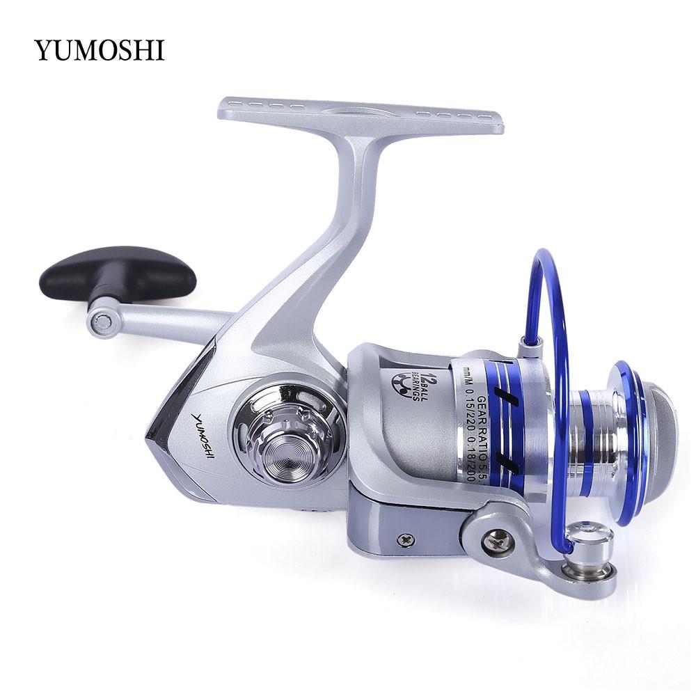 AF1000-7000 Spinning Fishing Reel 12BB 5.5:1 Aluminum Spool