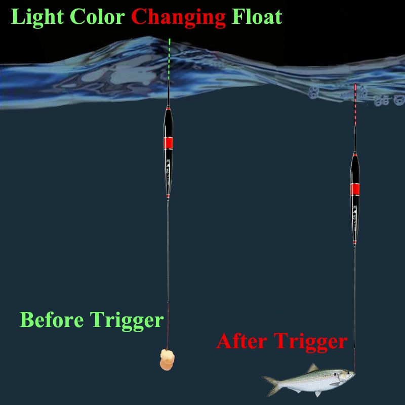 Smart Fishing Float Bite Alarm LED Light Electronic Night Fishing Buoy