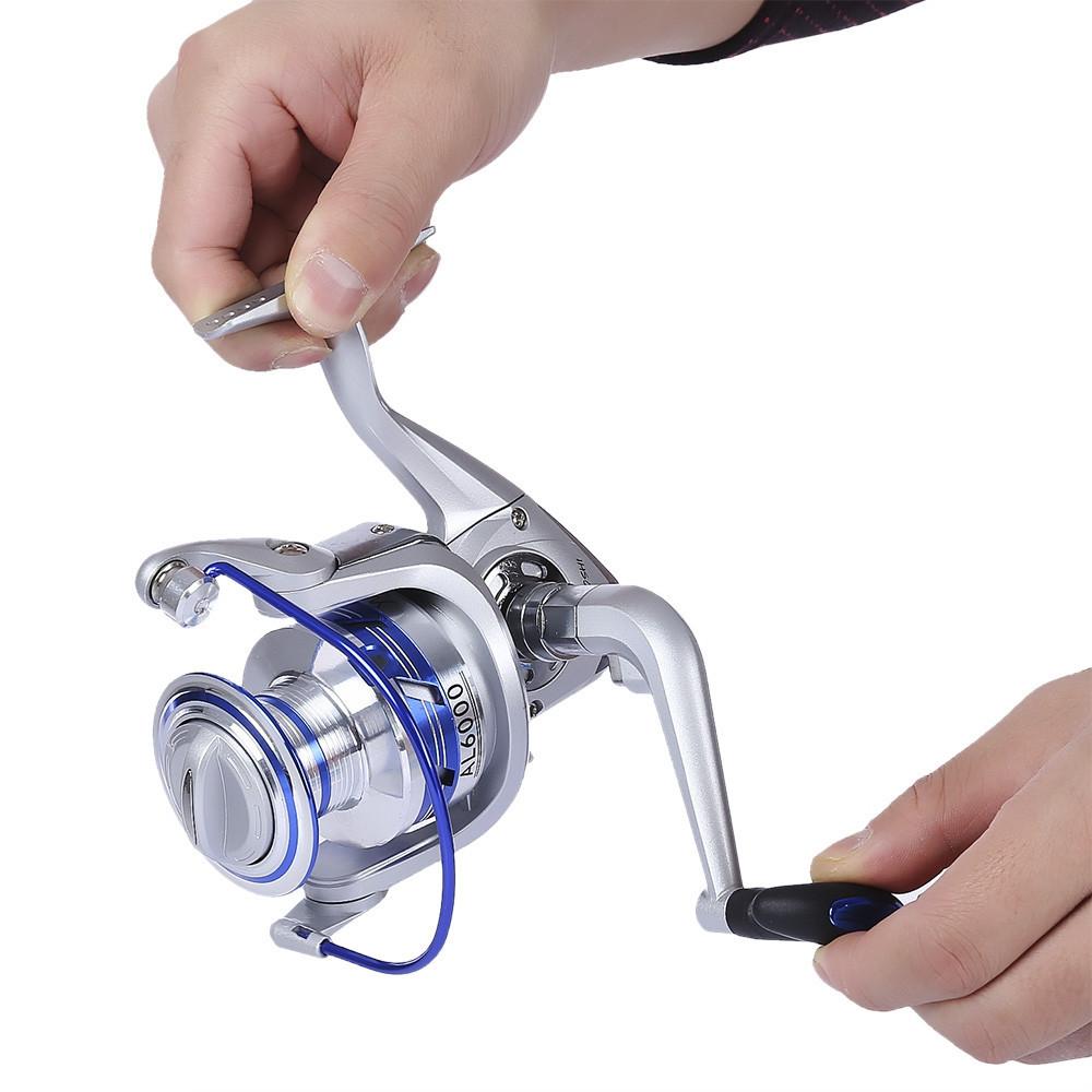 AF1000-7000 Spinning Fishing Reel 12BB 5.5:1 Aluminum Spool