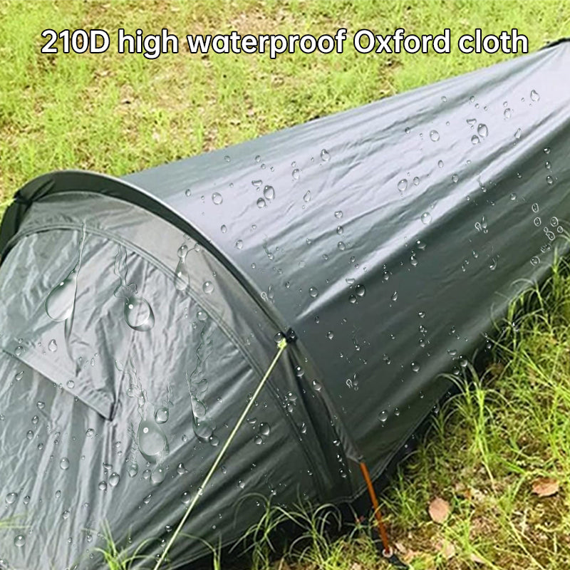 Lightweight Single Person Camping Tent Sleeping Bag Hiking Travel Gear