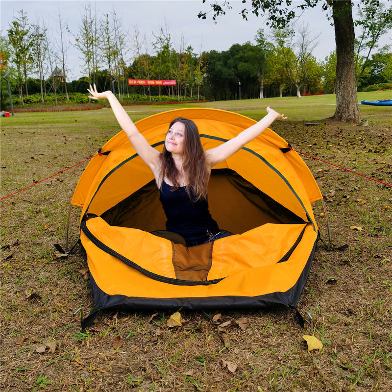 Lightweight Single Person Camping Tent Sleeping Bag Hiking Travel Gear