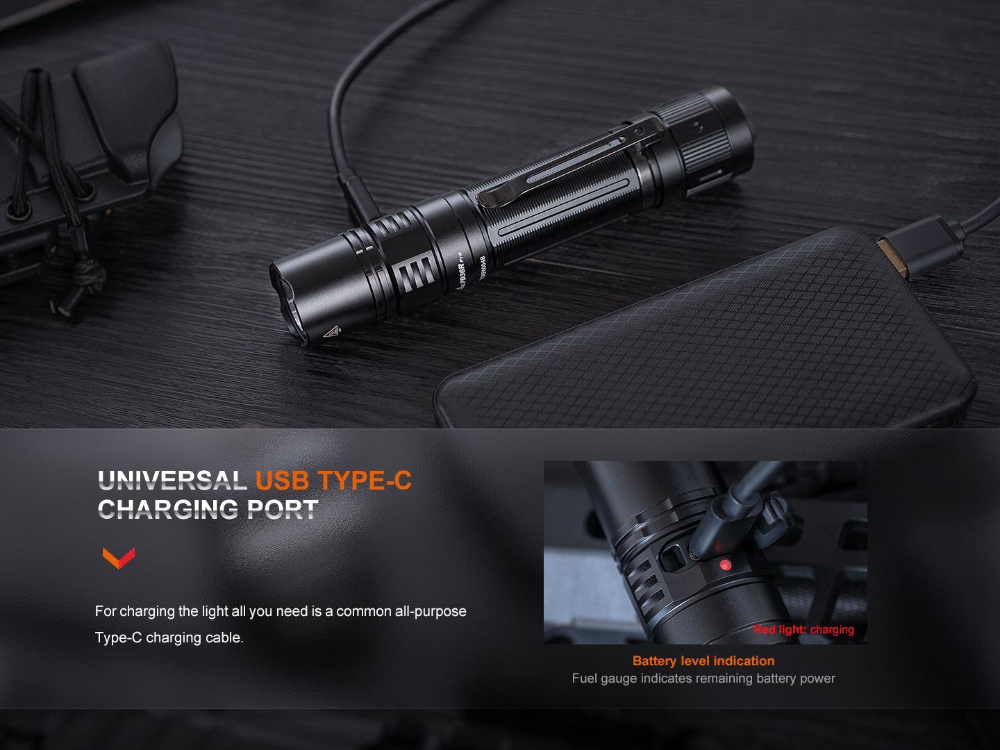 PD36R Pro 2800 Lumen Rechargeable Tactical LED Flashlight