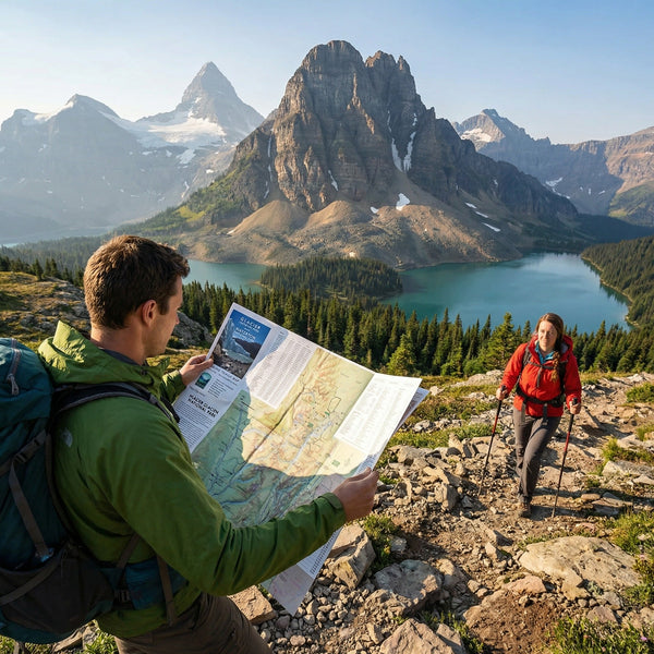 Glacier National Park Hiking Trail Map GPS Detailed Adventure Guide