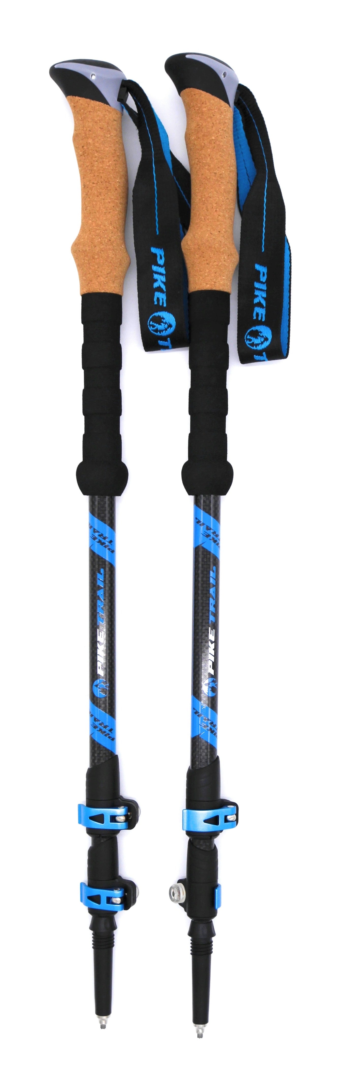 Pike Trail Carbon Fiber Trekking Poles Adjustable Lightweight Hiking Sticks