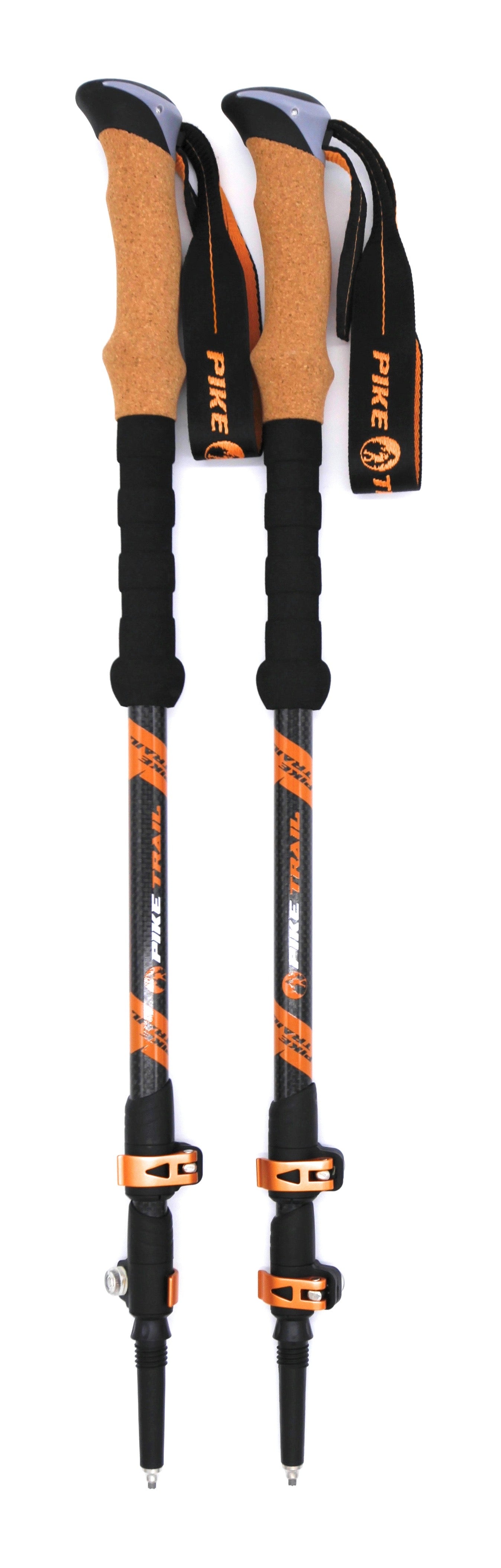 Pike Trail Carbon Fiber Trekking Poles Adjustable Lightweight Hiking Sticks