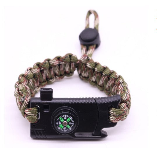 Multifunctional Survival Bracelet Carry Strap Outdoor Camping Emergency Gear