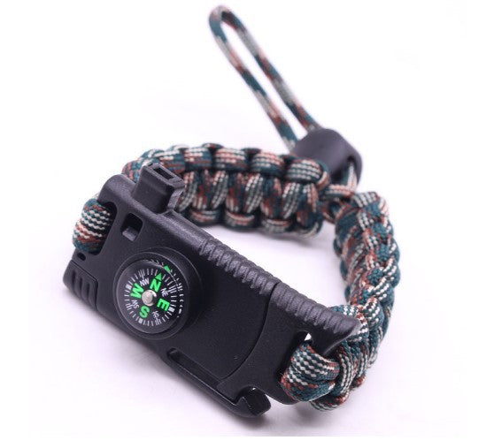 Multifunctional Survival Bracelet Carry Strap Outdoor Camping Emergency Gear