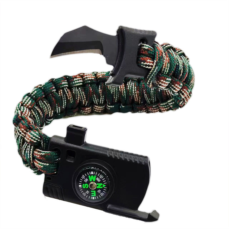 Multifunctional Survival Bracelet Carry Strap Outdoor Camping Emergency Gear
