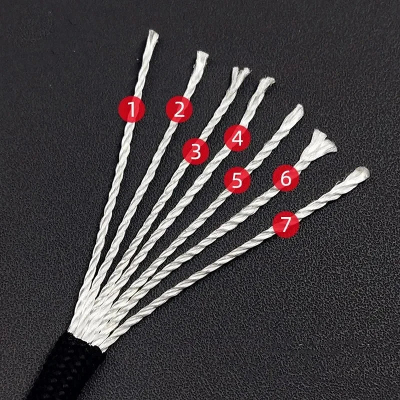 7-Core 550 Paracord Rope 4mm Polyester Survival Camping Hiking Cord