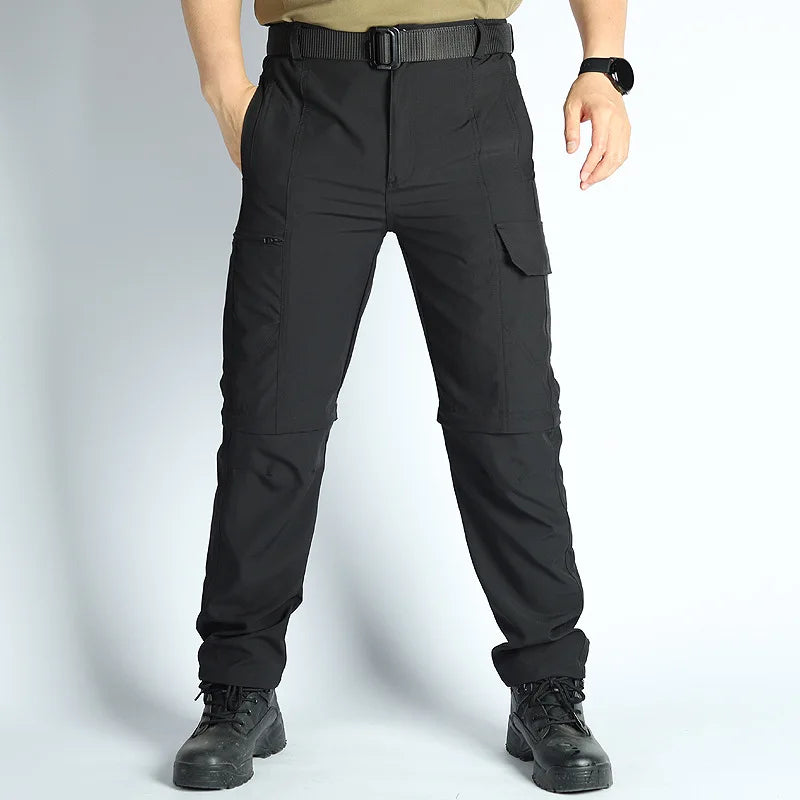 Men’s Convertible Hiking Pants Waterproof Quick Dry Outdoor Travel Pants
