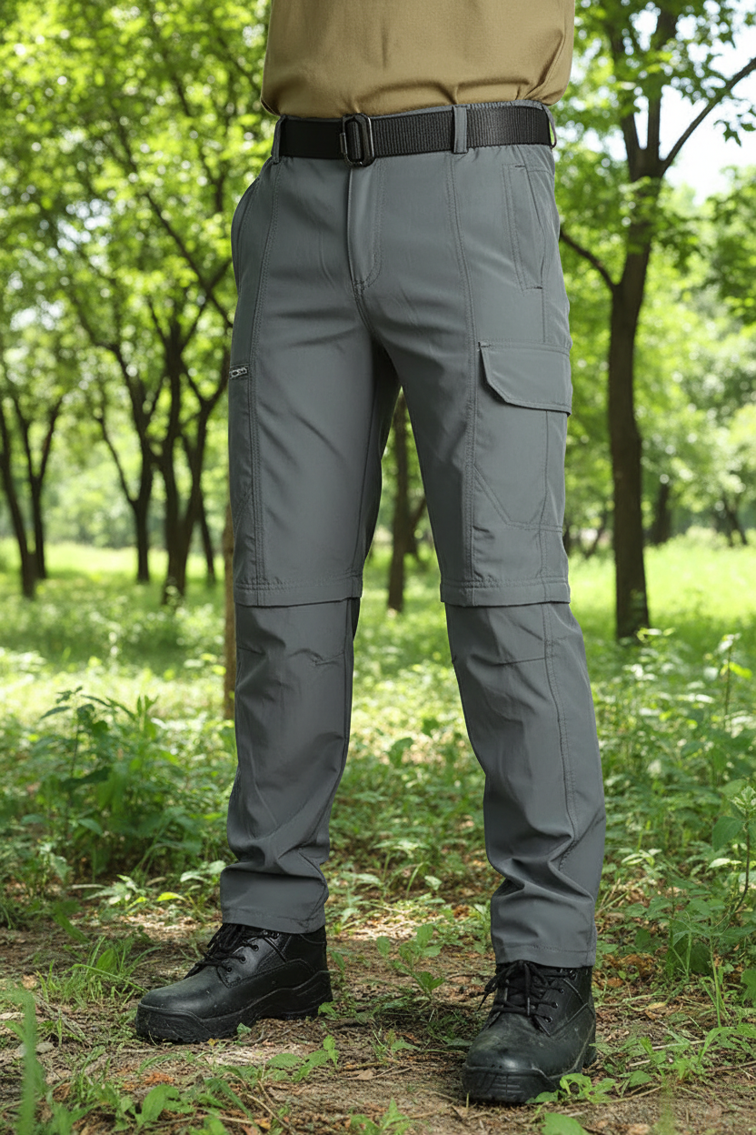 Men’s Convertible Hiking Pants Waterproof Quick Dry Outdoor Travel Pants