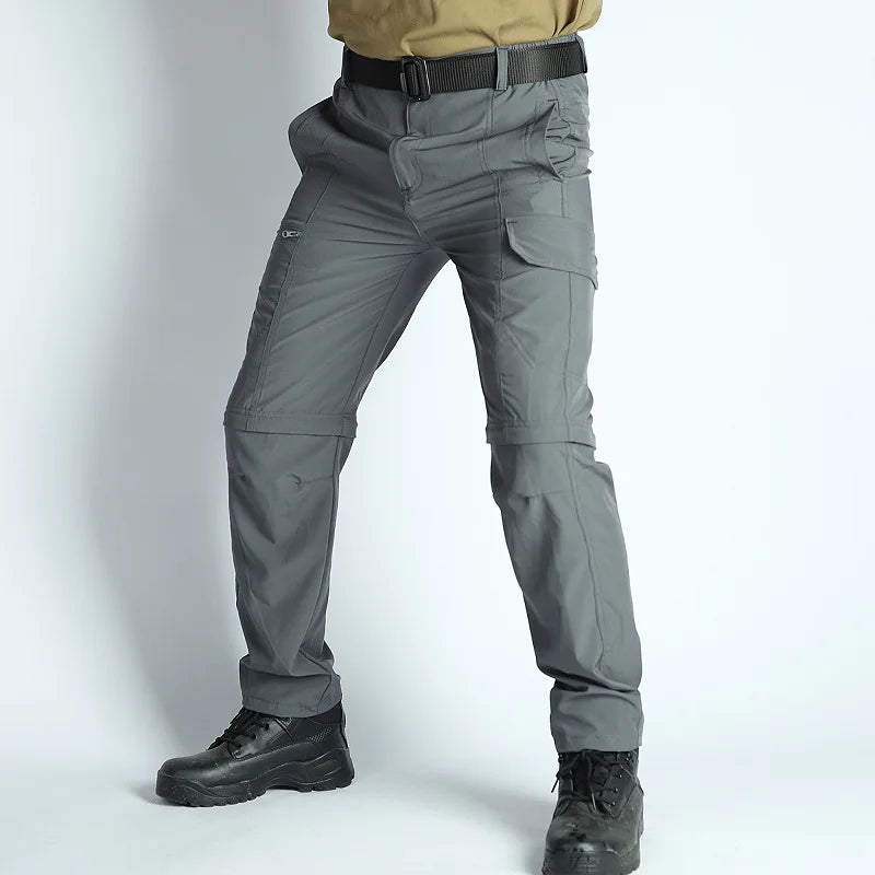 Men’s Convertible Hiking Pants Waterproof Quick Dry Outdoor Travel Pants