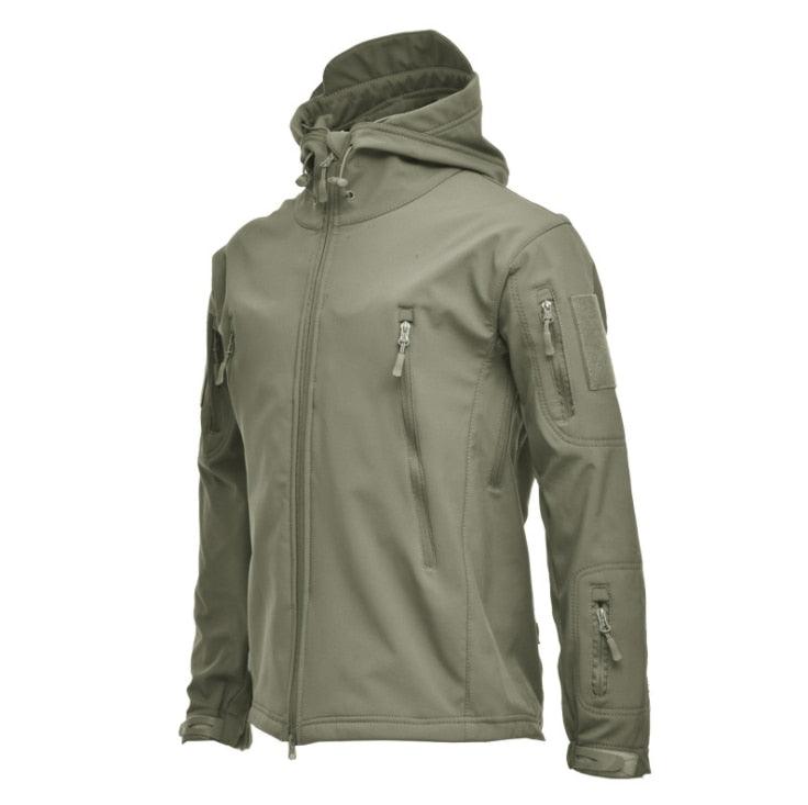 Big Size Camouflage Tactical Jacket Waterproof Warm Hooded Windbreaker Men Coat