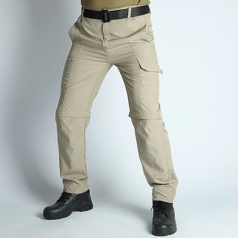 Men’s Convertible Hiking Pants Waterproof Quick Dry Outdoor Travel Pants
