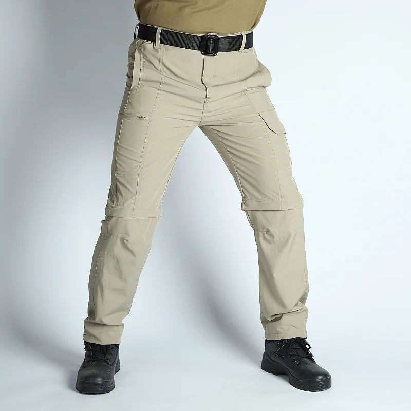 Men’s Convertible Hiking Pants Waterproof Quick Dry Outdoor Travel Pants