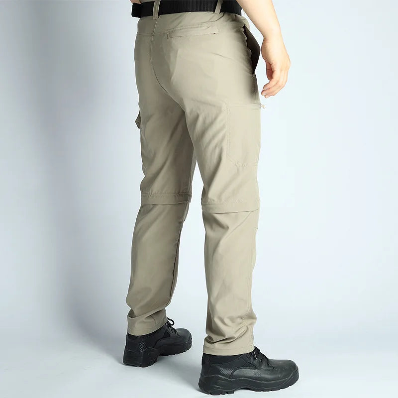 Men’s Convertible Hiking Pants Waterproof Quick Dry Outdoor Travel Pants
