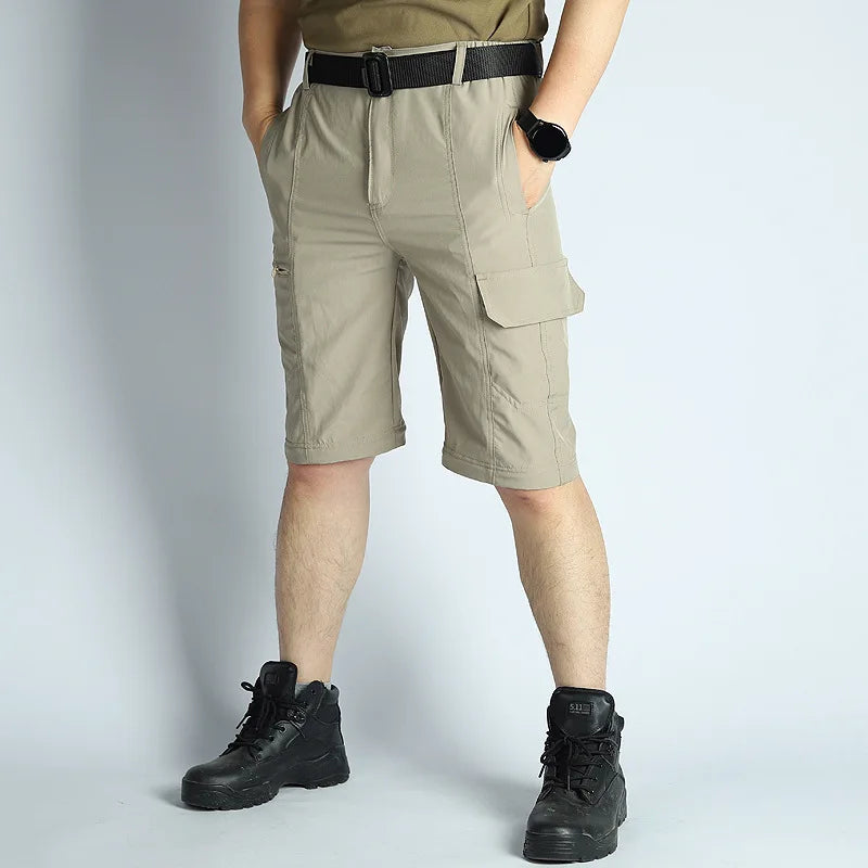 Men’s Convertible Hiking Pants Waterproof Quick Dry Outdoor Travel Pants