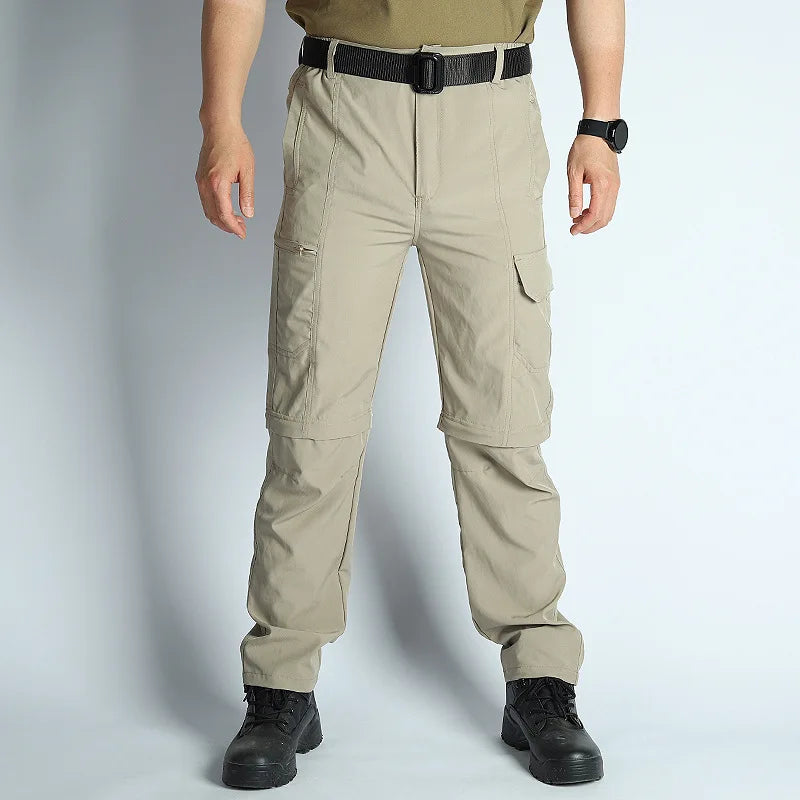Men’s Convertible Hiking Pants Waterproof Quick Dry Outdoor Travel Pants