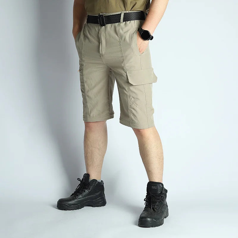Men’s Convertible Hiking Pants Waterproof Quick Dry Outdoor Travel Pants