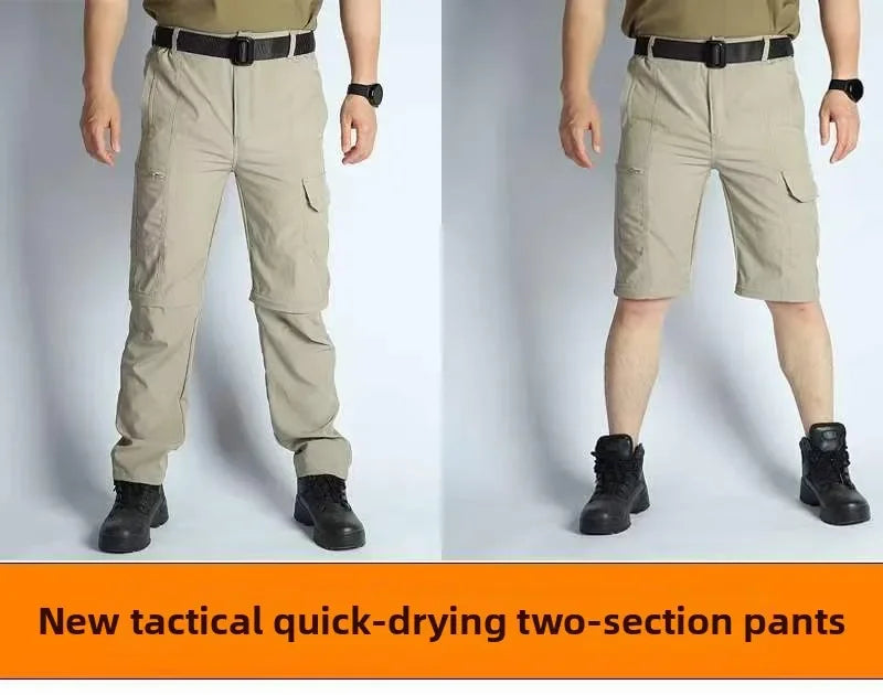 Men’s Convertible Hiking Pants Waterproof Quick Dry Outdoor Travel Pants