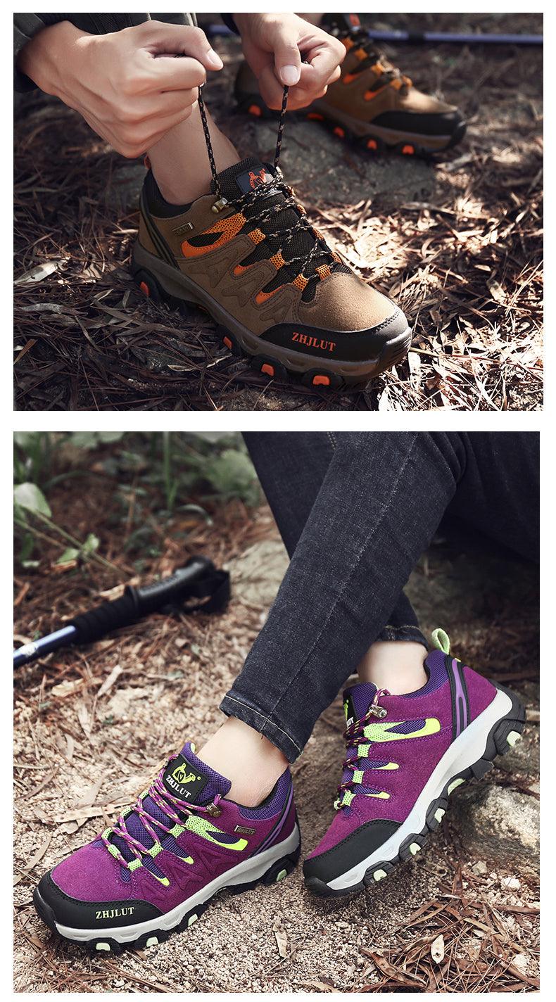Autumn Winter Hiking Shoes Non Slip Wear Resistant Outdoor Low Top Boots