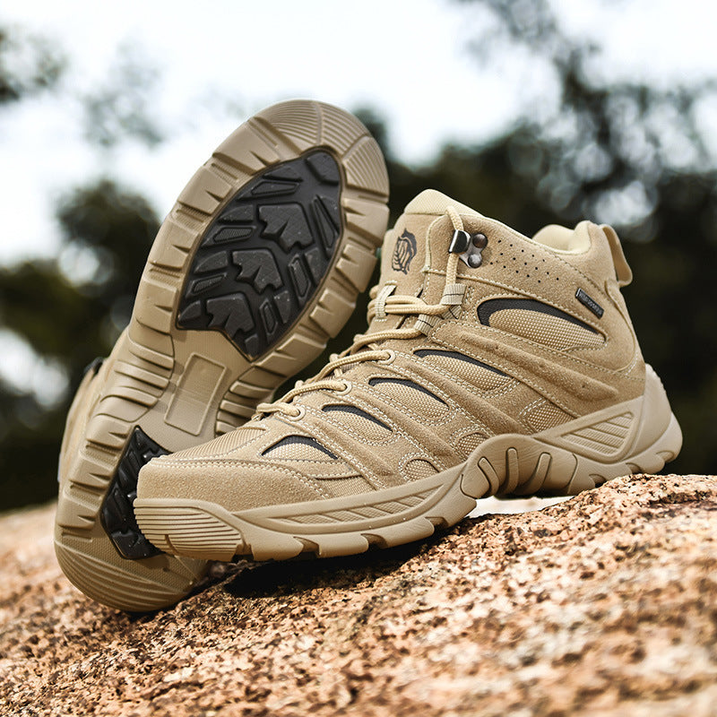 Men’s High-Top Hiking Martin Boots Outdoor Durable Waterproof Trekking Shoes