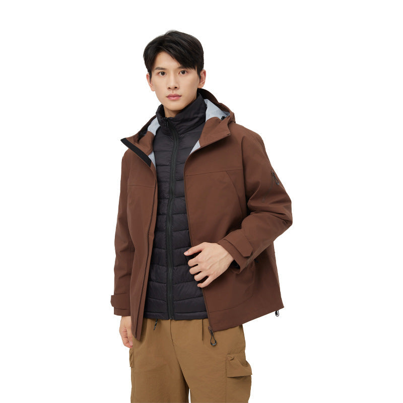 Hard Shell Jacket Windproof Waterproof Outdoor Mountaineering Breathable Hiking Coat