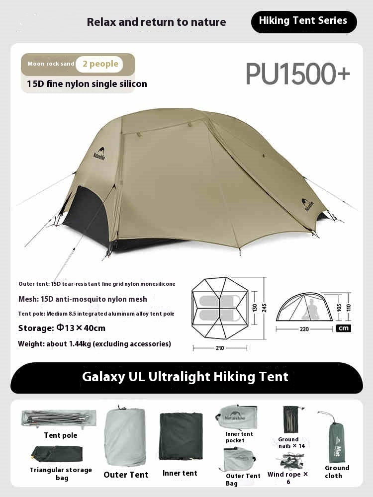 Ultralight Double Hiking Climbing Tent Outdoor Camping Waterproof Shelter