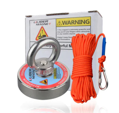 Heavy Duty Fishing Magnet Rope Strong Recovery Retrieval Outdoor Tool