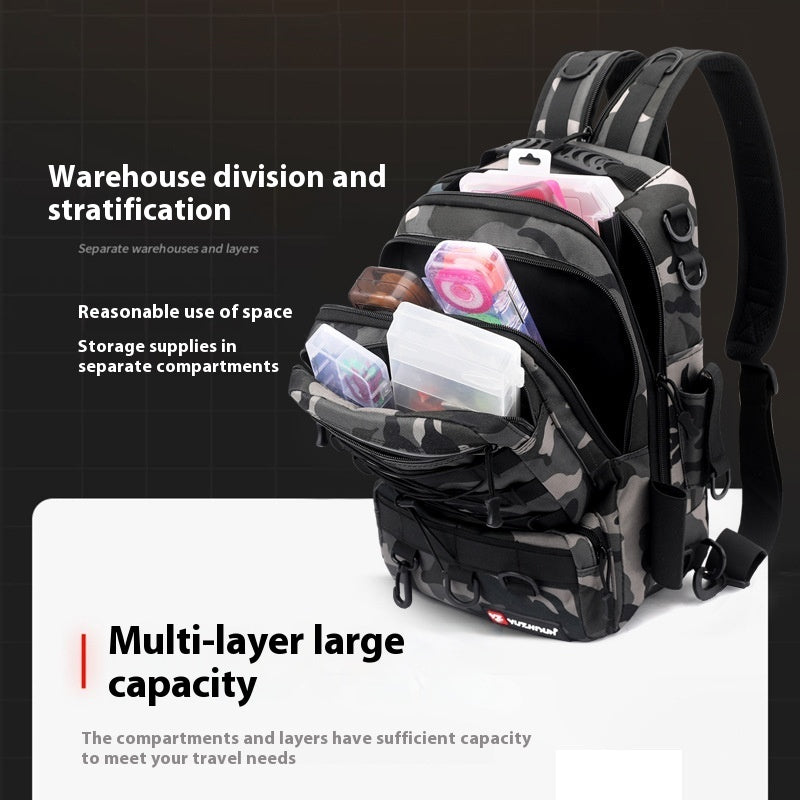 Waterproof Multifunctional Fishing Bag Outdoor Tackle Storage Gear Organizer
