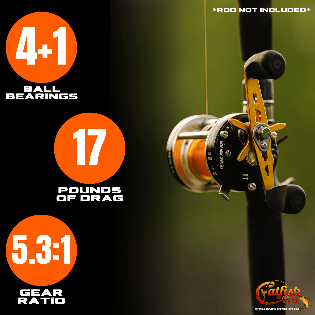 Fishing For Fun Round Baitcaster Reel Smooth Casting Fishing Gear