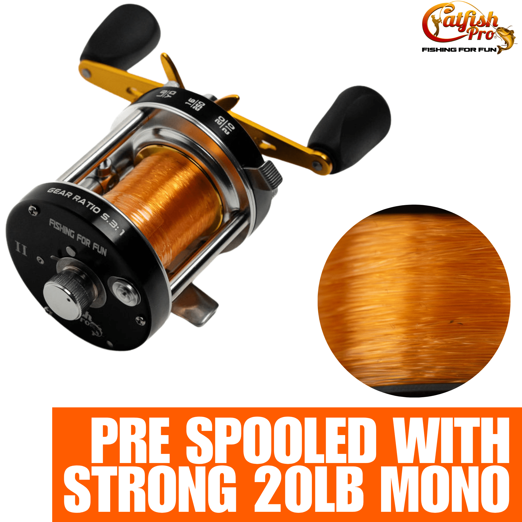 Fishing For Fun Round Baitcaster Reel Smooth Casting Fishing Gear