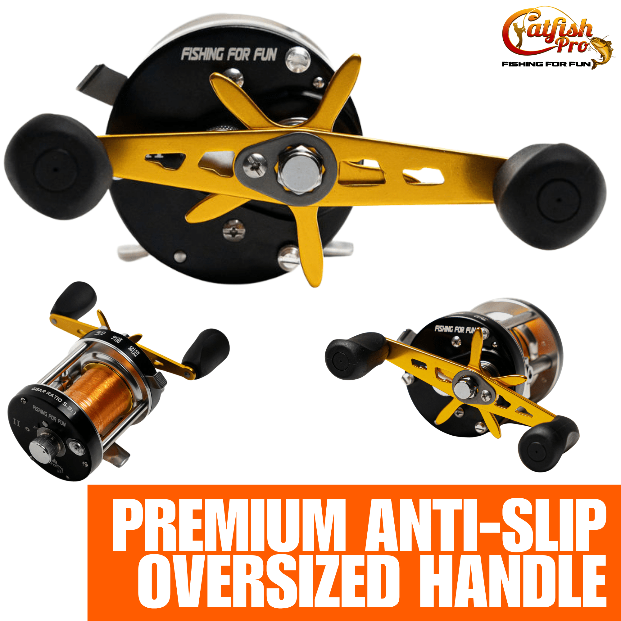 Fishing For Fun Round Baitcaster Reel Smooth Casting Fishing Gear