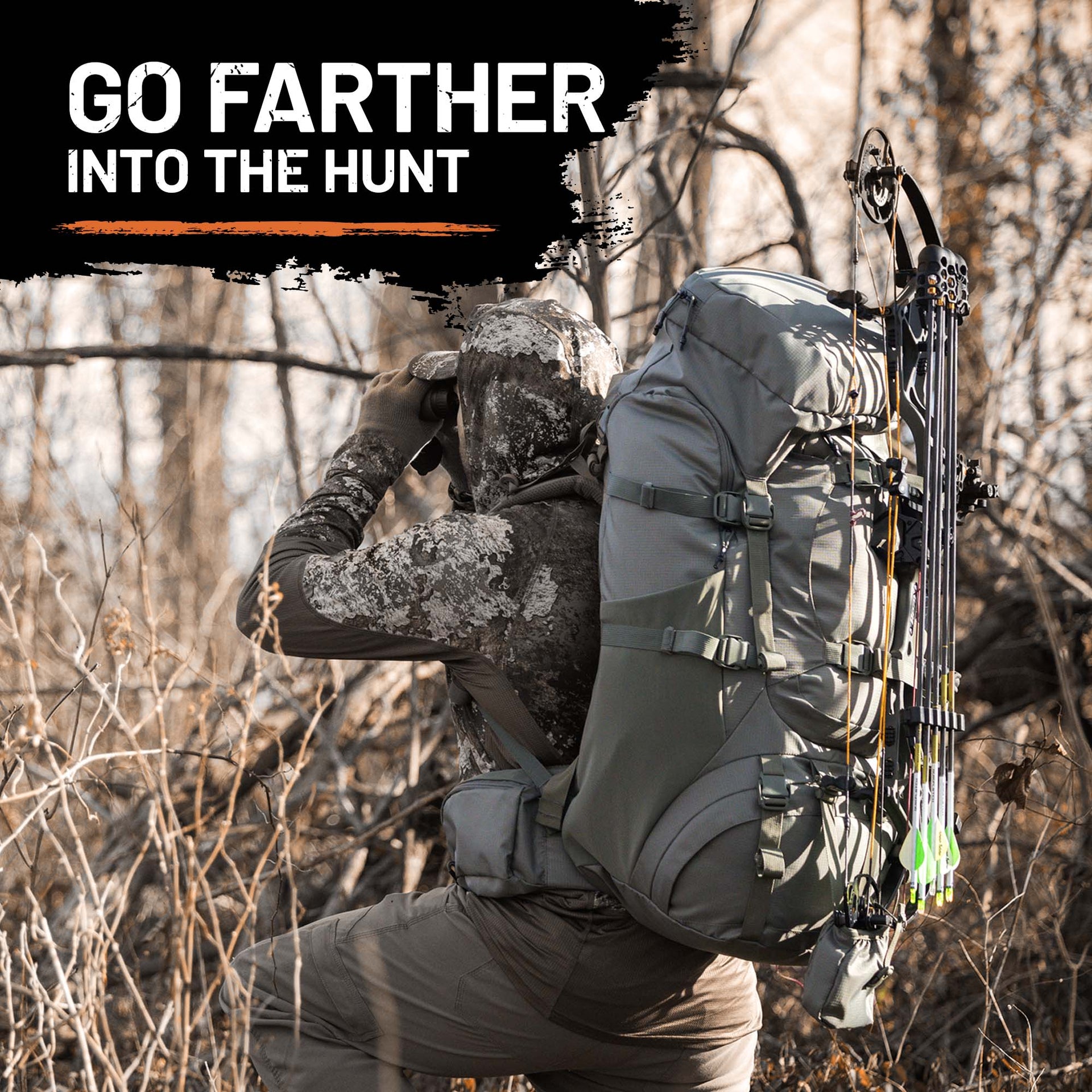 Expedition Pack Heavy Duty Outdoor Hiking Camping Travel Backpack Gear