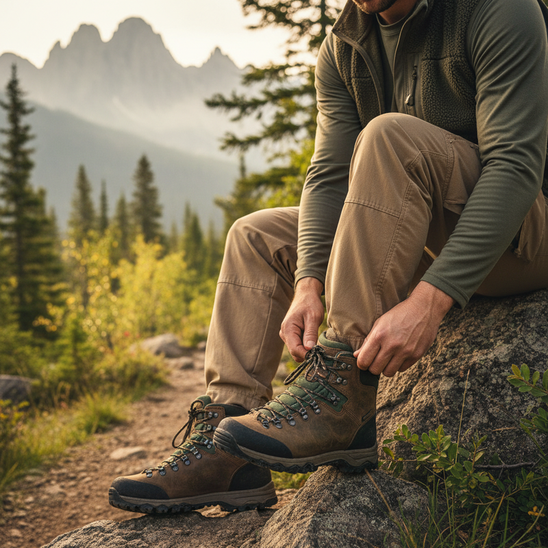 Durable hiking footwear designed for rugged outdoor trail adventures naturally