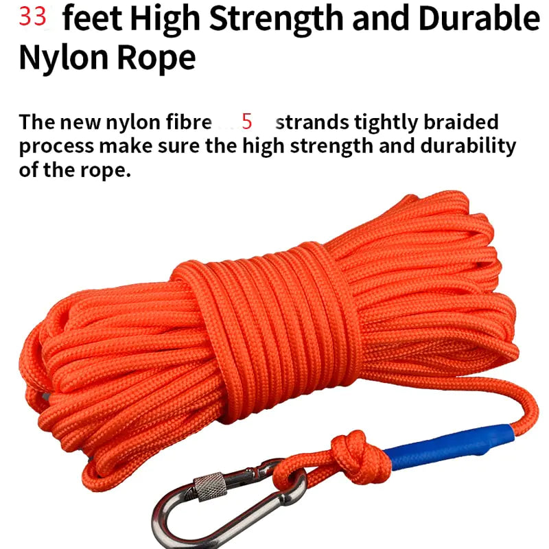 Heavy Duty Fishing Magnet Rope Strong Recovery Retrieval Outdoor Tool