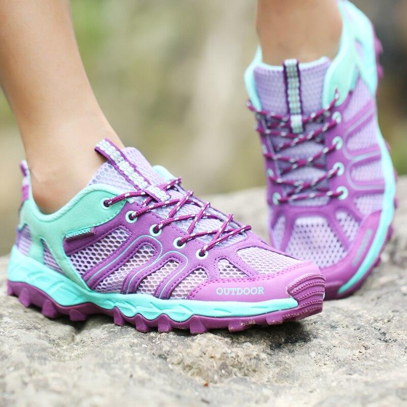 Mens Waterproof Hiking Shoes Lightweight Breathable Leather Low Top Outdoor Boots